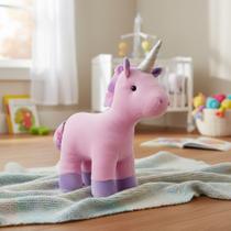 Pelúcia Unicórnio 30cm Toybrink Fofinho Plush Rosa/roxo
