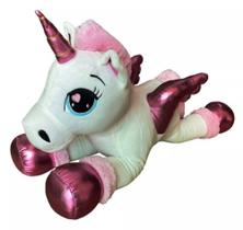 Pelúcia Unicórnio Gigante 88 cm - Produto nacional