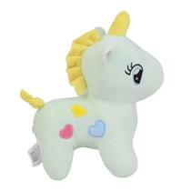 Pelúcia Unicórnio Infantil Macia Cavalo C/ Luz Animal 30Cm