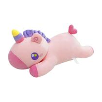 Pelúcia Unicórnio Rosa Deitado Fofo Macio 53,5 cm Pelúcia Unicórnio Rosa Deitado Fofo Macio 53,5 cm