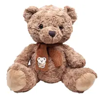 Pelúcia Urso com Cachecol 36cm Marrom DRM1025 - Dorémi Pelúcia Urso com Cachecol 36cm Marrom DRM1025 - Dorémi