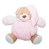 Pelúcia Urso Nino Rosa Bebê 22 cm - Zip
