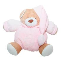Pelucia urso nino rosa bebe