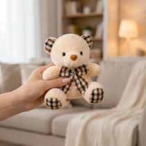 Pelucia Urso Pequeno Detalhe Gravata Xadrez Enfeite Maternidade Cha De Revelacao Lembrancinha Pelucia Urso Pequeno Detalhe Gravata Xadrez Enfeite Maternidade Cha De Revelacao Lembrancinha