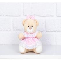 PELUCIA URSO VESTIDO BABY - TEDDE 12 cm