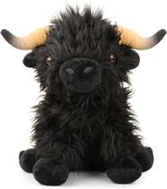 Pelúcia Vaca Highland Escocesa HoCutela Kid 27 cm Preta Pelúcia Vaca Highland Escocesa HoCutela Kid 27 cm Preta