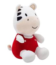 Pelúcia Zebra Amiguinhos da Floresta 34cm Zip