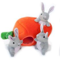 Pelúcia Zippypaws Burrow Brinquedo Com Apito Coelho e Cenoura Para Cães E Gatos