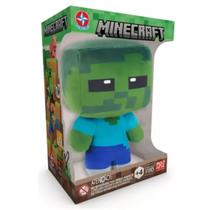 Pelúcia Zombie - Minecraft 18cm - O Invasor Fofinho do Mundo dos Blocos