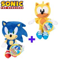 Pelúcias Sonic e Ray 23cm Coleção Sonic The Hedgehog Candide