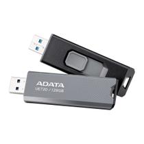 Pen Drive 128GB ADATA Elite UE720, USB 3.2, OTG, Dual Conector, Cinza - UE720-128G-CGY/BK
