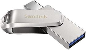 Pen Drive 128gb Dual Drive LUXE USB 3.2 Type A e Type C 400mbs Metal Sandisk