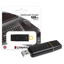 Pen Drive 128GB Kingston DataTraveler Exodia USB 3.2 Preto e Amarelo DTX128GB