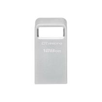 Pen Drive 128GB Kingston DataTraveler Micro, USB 3.2 Gen 1, Leitura de 200MB/s, Metal - DTMC3G2/128GB