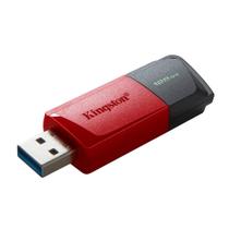 Pen Drive 128GB Kingston, USB 3.2, DataTraveler Exodia M, Preto e Vermelho - DTXM/128GB