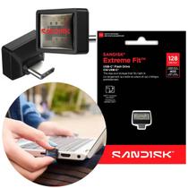Pen Drive 128GB Sandisk Extreme Fit Usb-c 3.2 para Celular Notebook Tablet