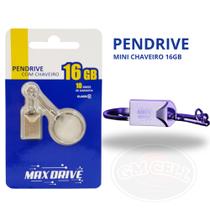Pen drive 16GB chaveiro mini kit com 5 unidades Max drive