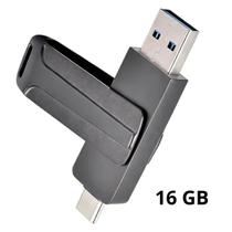 Pen Drive 16GB Duplo 2 em 1 USB-C e USB-A Alta Velocidade