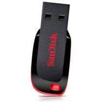 Pen Drive 16GB Sandisk Cruzer Blade Preto e Vermelho