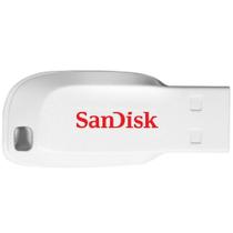 Pen Drive 16GB USB 2.0 SanDisk Cruzer Blade SDCZ50C-016G-B35W Branco White