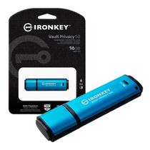 Pen Drive 16gb Usb C 3.2 Cripto IronKey Vault Privacy 50 IKVP50C/16GB Kingston Pen Drive 16gb Usb C 3.2 Cripto IronKey Vault Privacy 50 IKVP50C/16GB Kingston