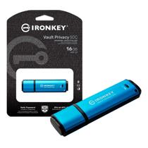 Pen Drive 16gb Usb C 3.2 Cripto IronKey Vault Privacy 50 IKVP50C/16GB Kingston Pen Drive 16gb Usb C 3.2 Cripto IronKey Vault Privacy 50 IKVP50C/16GB Kingston