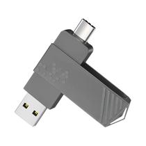 Pen Drive 2 em 1 de Alta Velocidade com Interfaces OTG Tipo C e USB A para MacBook e Android Pen Drive 2 em 1 de Alta Velocidade com Interfaces OTG Tipo C e USB A para MacBook e Android