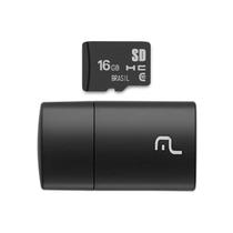Pen Drive 2 em 1 Leitor USB + Cartão Memória Classe 10 16GB - Multilaser