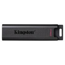 Pen Drive 256GB Kingston DataTraveler Max, USB-C 3.2 Gen 2, Leitura de 1000MB/s, Preto - DTMAX/256GB