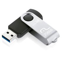 Pen Drive 3.0 Twist 256GB Preto PD692 - Multilaser