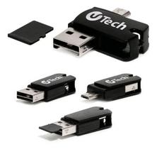Pen Drive 3 em 1 Utech 32GB Preto MFOTG32GB