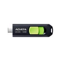 Pen Drive 32GB ADATA UC300, USB 3.2, OTG, Dual Conector, Retrátil, Preto e Verde - ACHO-UC300-32G-RBK/GN Pen Drive 32GB ADATA UC300, USB 3.2, OTG, Dual Conector, Retrátil, Preto e Verde - ACHO-UC300-32G-RBK/GN