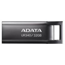 Pen Drive 32GB ADATA UR340, USB 3.2, Metálico, Preto - AROY-UR340-32GBK