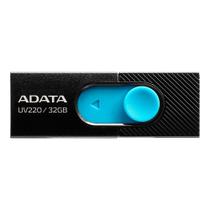 Pen Drive 32GB ADATA UV220, USB 2.0, Retrátil, Preto e Azul - AUV220-32G-RBKBL
