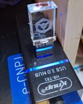 Pen Drive 32gb Cristal Diodo Logotipo Pioneer Dj Usb 3.0 + Estojo Pen Drive 32gb Cristal Diodo Logotipo Pioneer Dj Usb 3.0 + Estojo