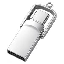 Pen Drive 32GB Dual Flash Drive USB 3.O e USB-C OTG Metálico Pen Drive 32GB Dual Flash Drive USB 3.O e USB-C OTG Metálico