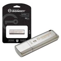 Pen Drive 32gb Usb 3.2 Com Criptografia IronKey Locker+ 50 IKLP50/32GB Kingston
