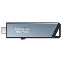 Pen Drive 512GB ADATA Elite UE800, USB 3.2, Retrátil, Cinza - AELI-UE800-512G-CSG
