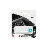Pen Drive 64GB DataTraveler Exodia Kingston, USB 3.2, Branco - KC-U2G64-5R
