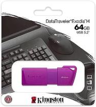 Pen Drive 64GB Kingston KC-U2L64-7LP Exodia Purple Pen Drive 64GB Kingston KC-U2L64-7LP Exodia Purple