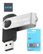 Pen Drive 64gb Multilaser Twist 64 Gigas Pendrive