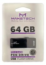 Pen Drive 64gb Preto Usb Flash Disk 2.0 - Maketech