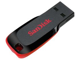 Pen Drive 64GB SanDisk Cruzer Blade - USB 2.0 - c/software secure access