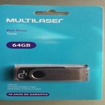 Pen drive 64GB twist multilaser Pen drive 64GB twist multilaser