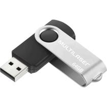 Pen Drive 64GB Twist PD590 Preto MULTILASER Pen Drive 64GB Twist PD590 Preto MULTILASER