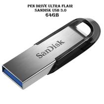 Pen Drive 64Gb Ultra Flair USB 3.0 SDCZ73064GG46 Sandisk Flash Drive Memory Pendrive