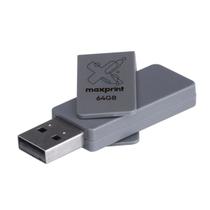 Pen Drive 64GB USB 2.0 Twist Grafite Maxprint - 50000015 Pen Drive 64GB USB 2.0 Twist Grafite Maxprint - 50000015