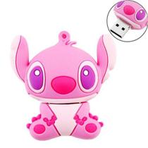 Pen Drive 8GB Angel Disney Lilo & Stitch - Pendrive Rosa Personagem Colecionável Pen Drive 8GB Angel Disney Lilo & Stitch - Pendrive Rosa Personagem Colecionável