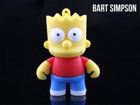 Pen Drive 8GB Bart Simpson Os Simpsons - Memória USB Flash Drive Formato Boneco Personagem Pen Drive 8GB Bart Simpson Os Simpsons - Memória USB Flash Drive Formato Boneco Personagem