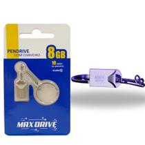 Pen drive 8GB chaveiro mini kit com 10 unidades Max drive